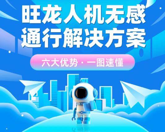 旺龍人機無感通行解決方案，六大優勢，一圖讀懂